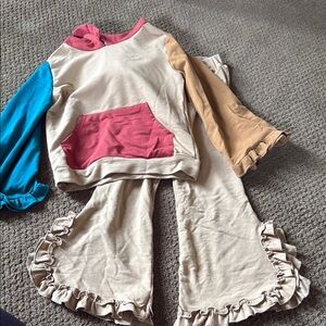 Fall Ruffle Trim Outfit